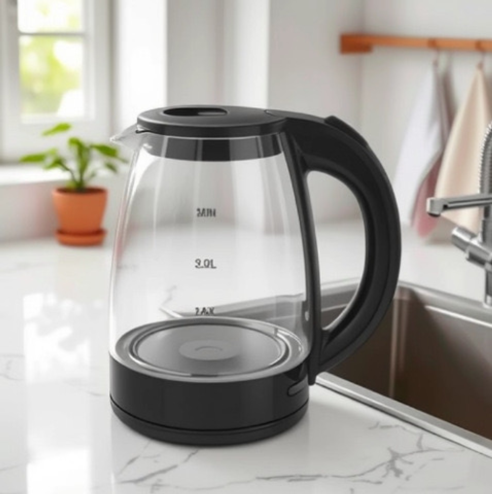 HERVIDOR ELÉCTRICO DE VIDRIO 2 LITROS  4