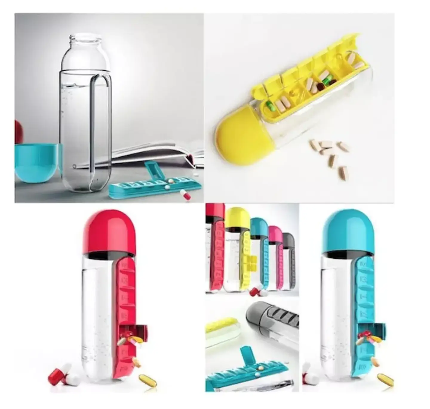 BOTELLA PASTILLERO SEMANAL 600ML 5