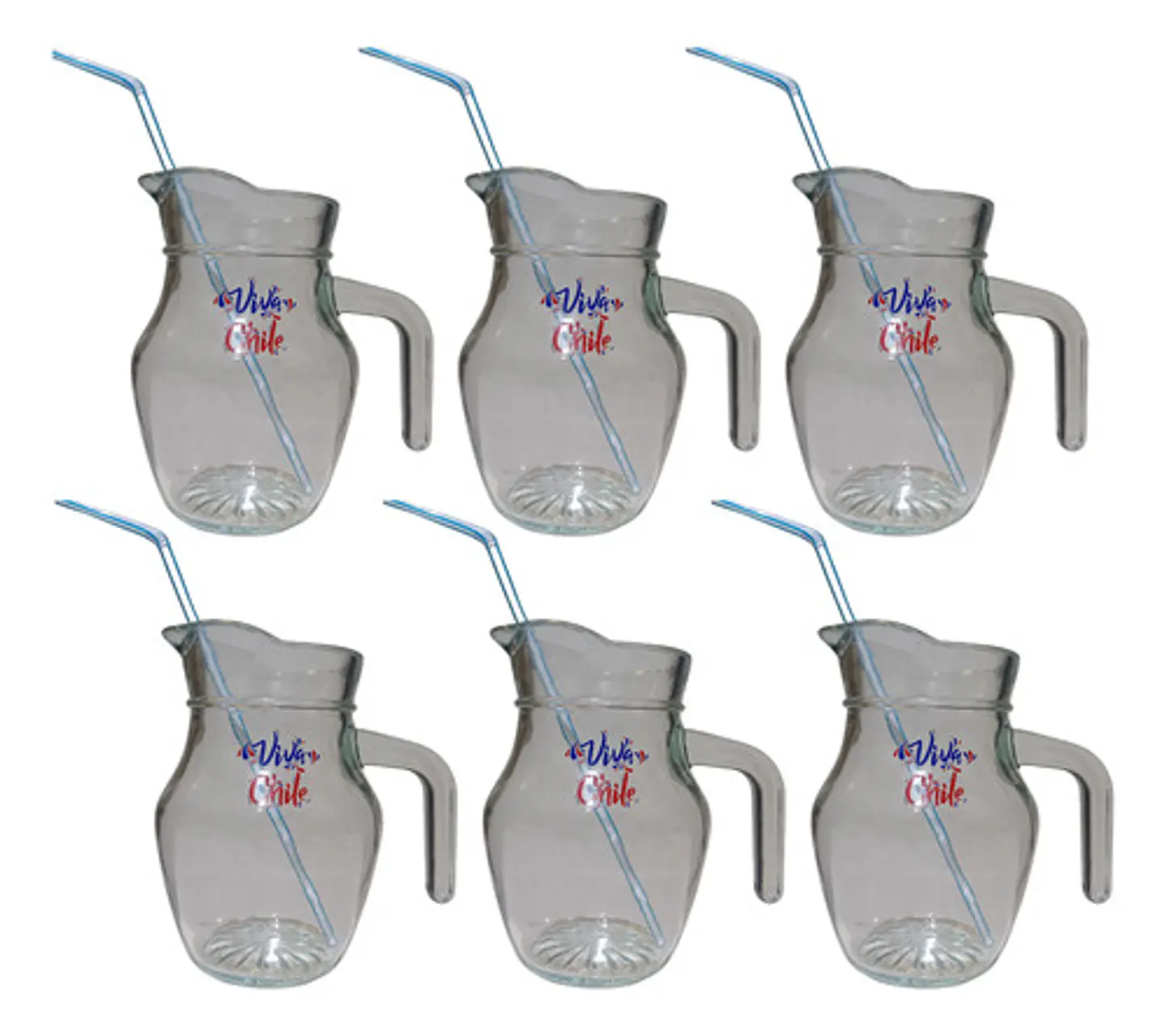 EMBALAJE DE 24UNDS JARRITAS LORITO 500ML ESTAMPADO VIVA CHILE 2