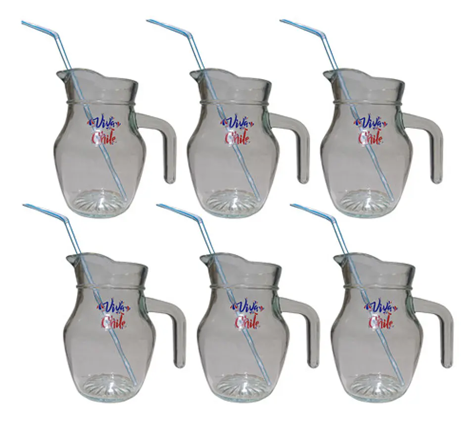 EMBALAJE DE 24UNDS JARRITAS LORITO 500ML ESTAMPADO VIVA CHILE 2