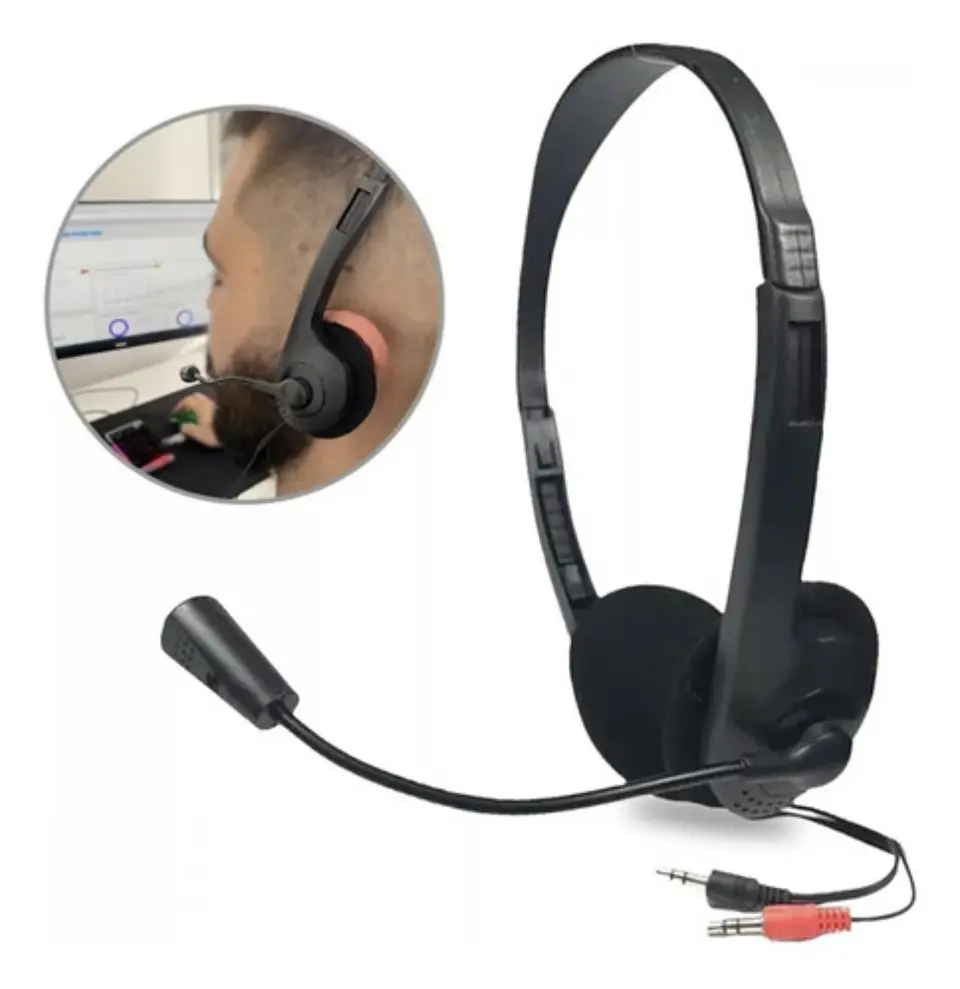 AURICULARES CON MICRÓFONO PARA ORDENADOR PORTÁTIL  1