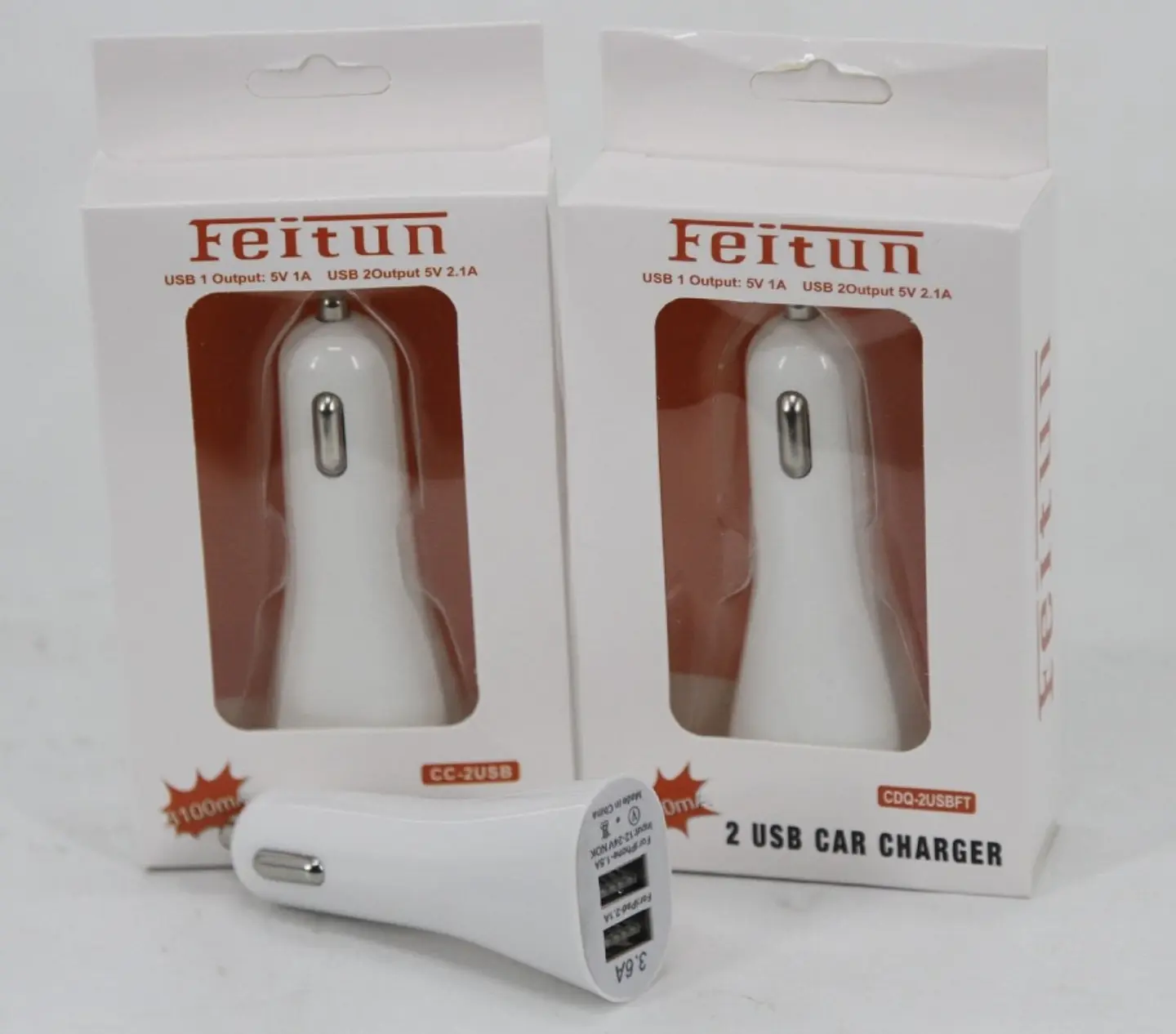 CARGADOR ADOPTADOR USB PARA AUTO 2 PUERTOS  1