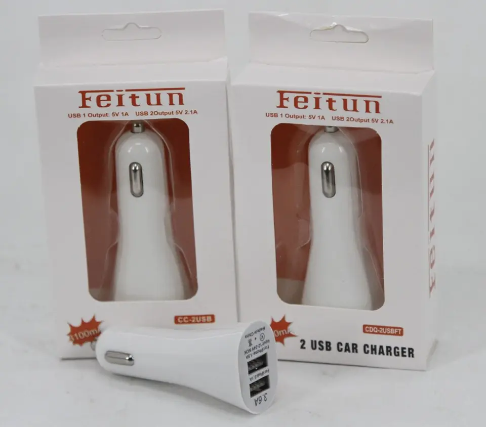 CARGADOR ADOPTADOR USB PARA AUTO 2 PUERTOS  1