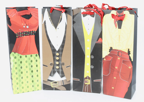 DOCENA BOLSA DE REGALO PARA VINO 13x37CM