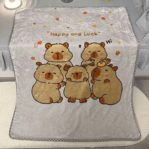 MANTA CAPYBARA PLUSH NIÑO 100x1300CM CON BOLSA