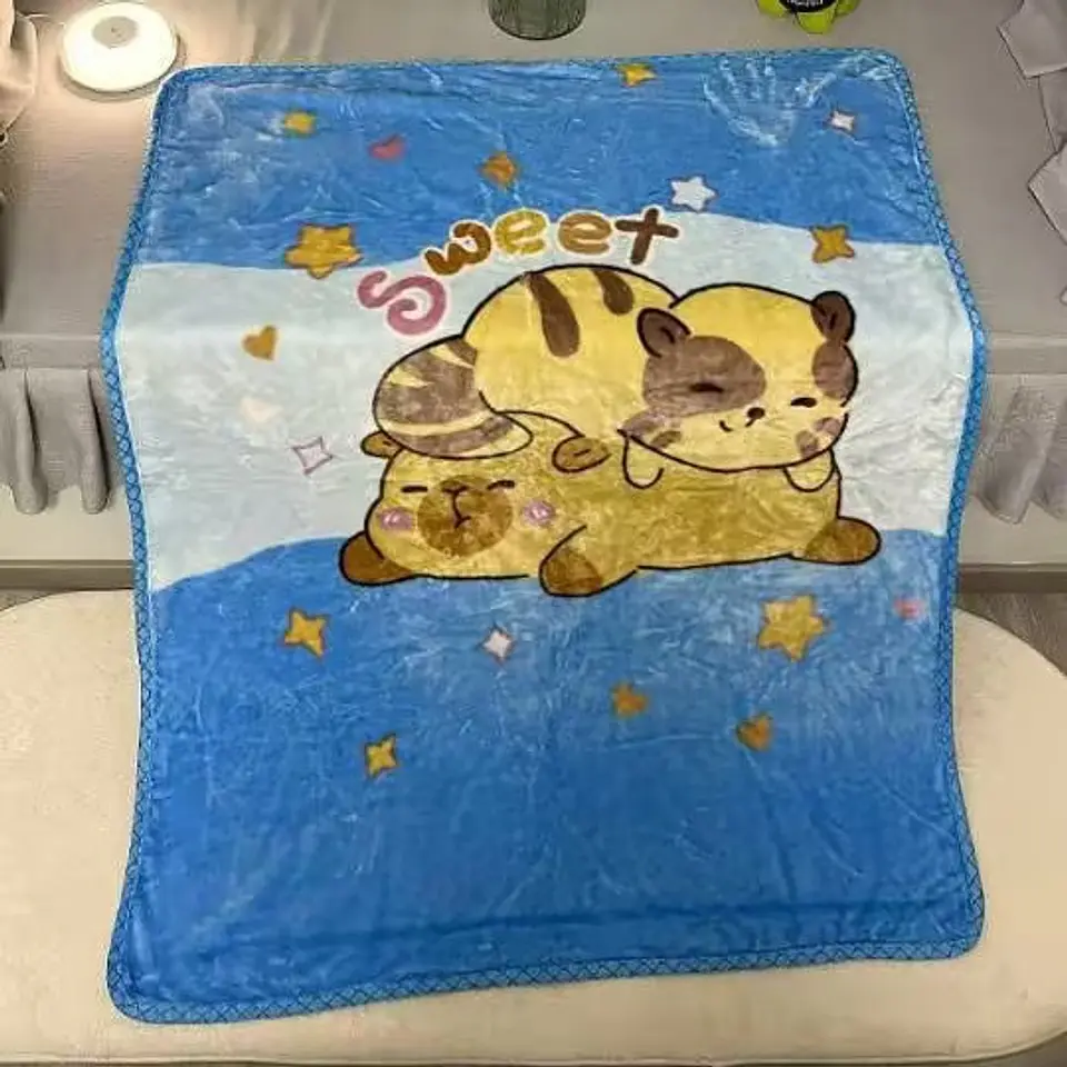 MANTA CAPYBARA PLUSH NIÑO 100x1300CM CON BOLSA 6