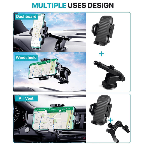SOPORTE UNIVERSAL DE TELÉFONO PARA AUTO MARCA HOLDER