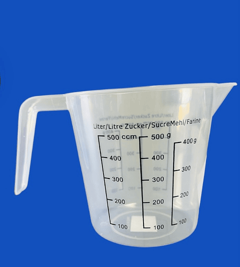 JARRA MEDIDORA DE PLÁSTICO 500ML 