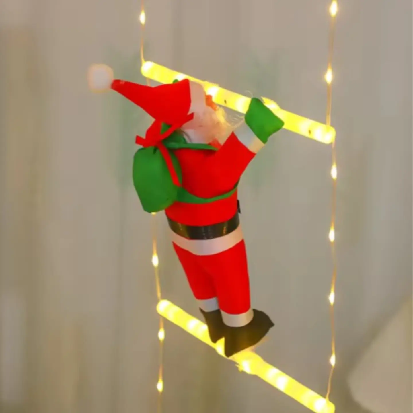 ESCALERA LED VIEJO PASCUERO MULTICOLOR Y CÁLIDO ESTRELLA 170x25CM 3