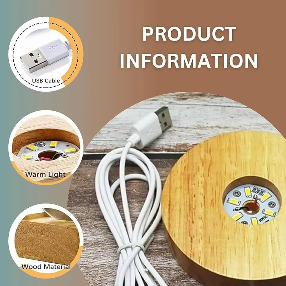ESFERA CRISTAL LED DISEÑO 5CM CONEXIÓN USB 4