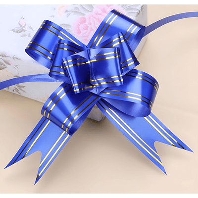 CINTA DE REGALO MÁGICA MOÑO 2.7x47CMS PQT 10 UNDS POR COLOR