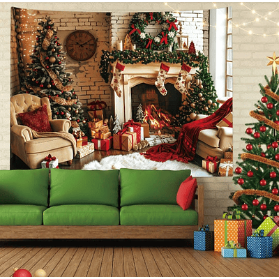 TELÓN MURAL NAVIDEÑO 200x250CM