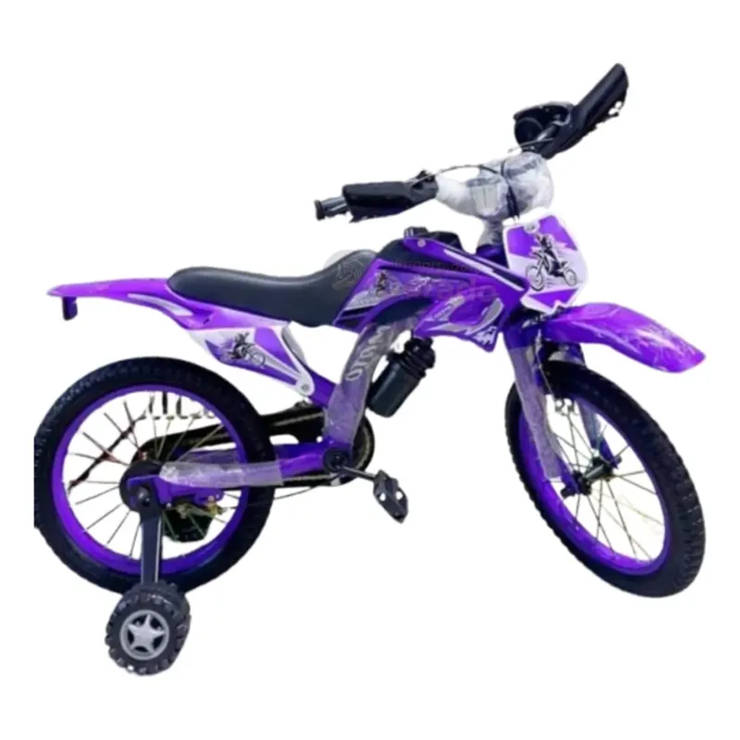 BICIMOTO NIÑO ARO 12 MORADO 2