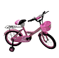 BICICLETA NIÑA ARO 16 ROSADO - Miniatura 2