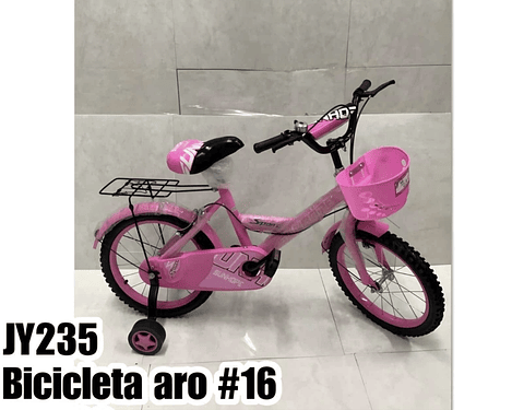 BICICLETA NIÑA ARO 16 ROSADO