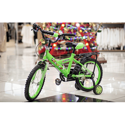 BICICLETA NIÑA ARO 16 VERDE LIMÓN 