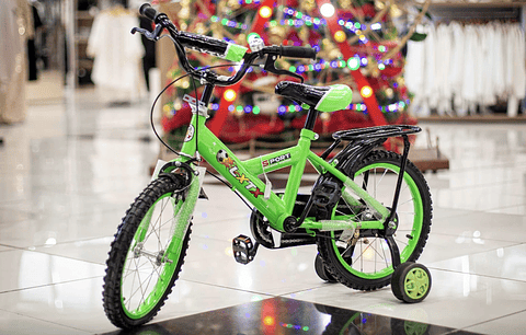 BICICLETA NIÑO ARO 16 VERDE LIMÓN 