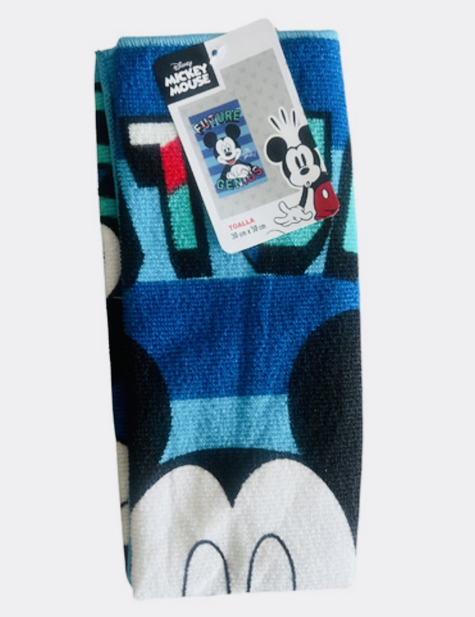 TOALLA ESCOLAR PARVULO MICKEY MOUSE ORIGINAL DISNEY 30x50 CALIDAD MICROFIBRA  3