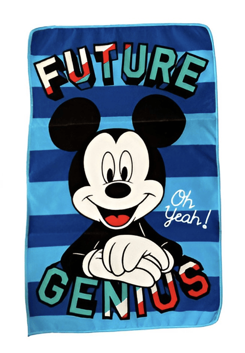 TOALLA ESCOLAR PARVULO MICKEY MOUSE ORIGINAL DISNEY 30x50 CALIDAD MICROFIBRA 