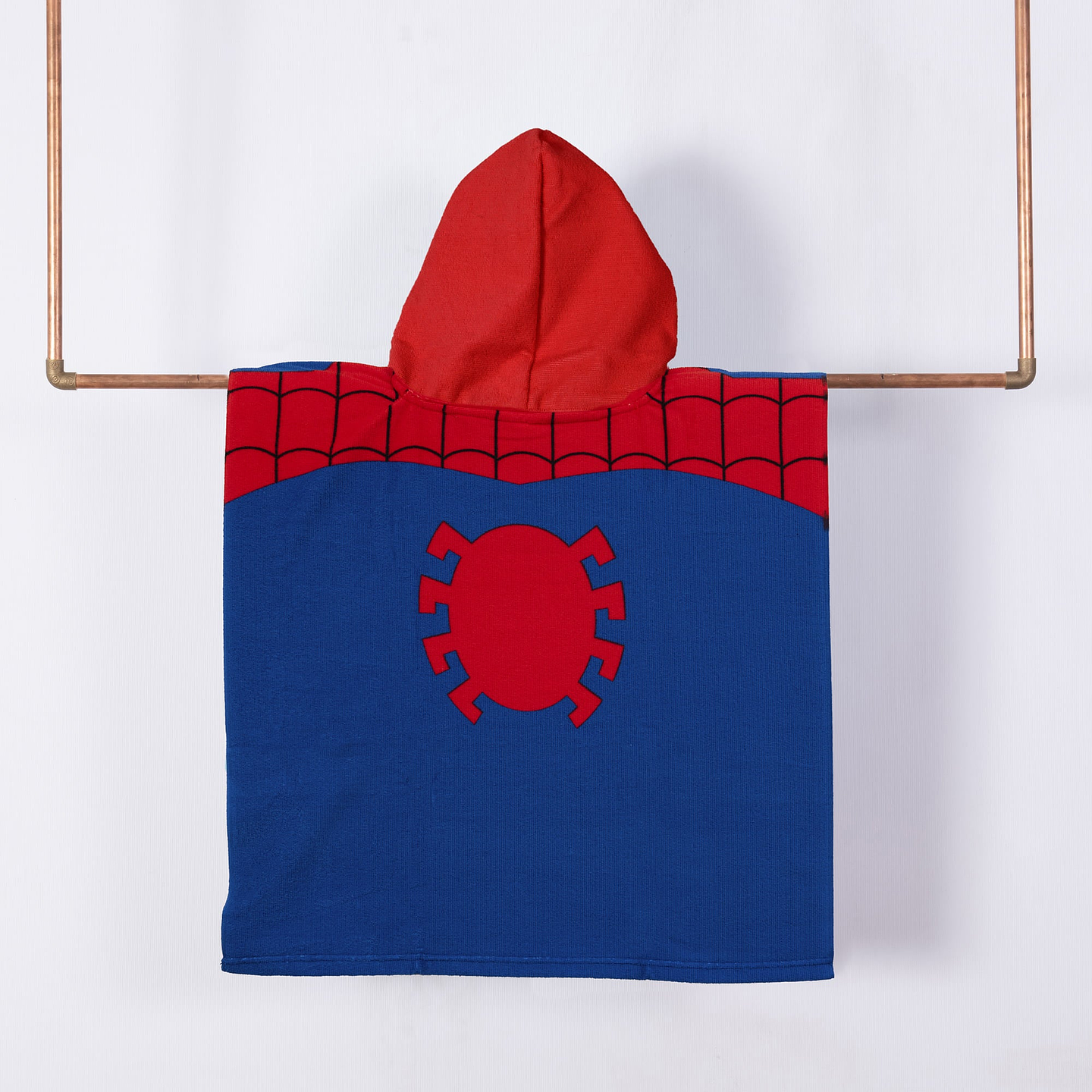 TOALLA CAPUCHA SPIDERMAN ORIGINAL MARVEL 60x120CM EXCELENTE CALIDAD MICROFIBRA 70/30 2