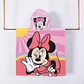 TOALLA CAPUCHA MINNIE MOUSE ORIGINAL DISNEY 60x120CM EXCELENTE CALIDAD MICROFIBRA 70/30 - Miniatura 1