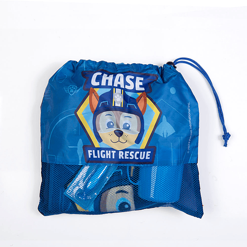 SET TOALLA ALGODON, CEPILLO, TAZA Y BOLSO PAW PATROL CHASE DISNEY ORIGINAL