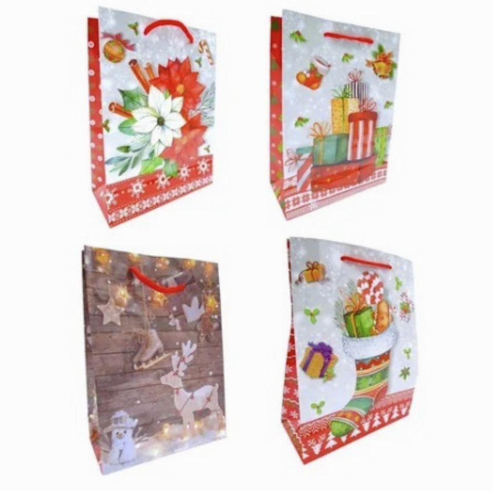 UNIDAD BOLSA DE REGALO NAVIDAD XL 56x40x13CM  1