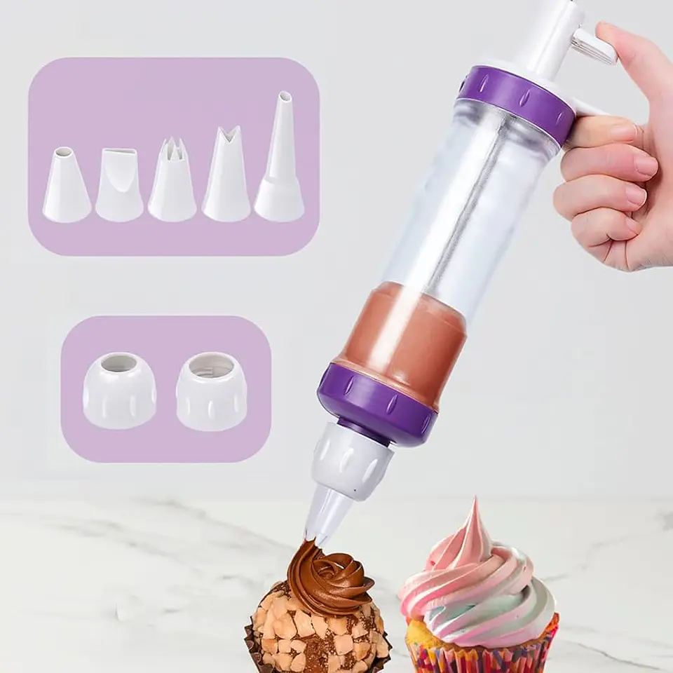 KIT JERINGA PASTELERA +5 BOQUILLAS  8