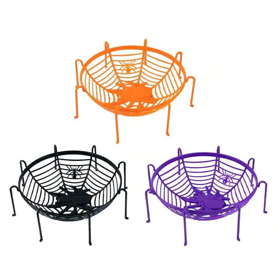 CANASTA DULCERA DE HALLOWEEN ARANA 28x28CM 1