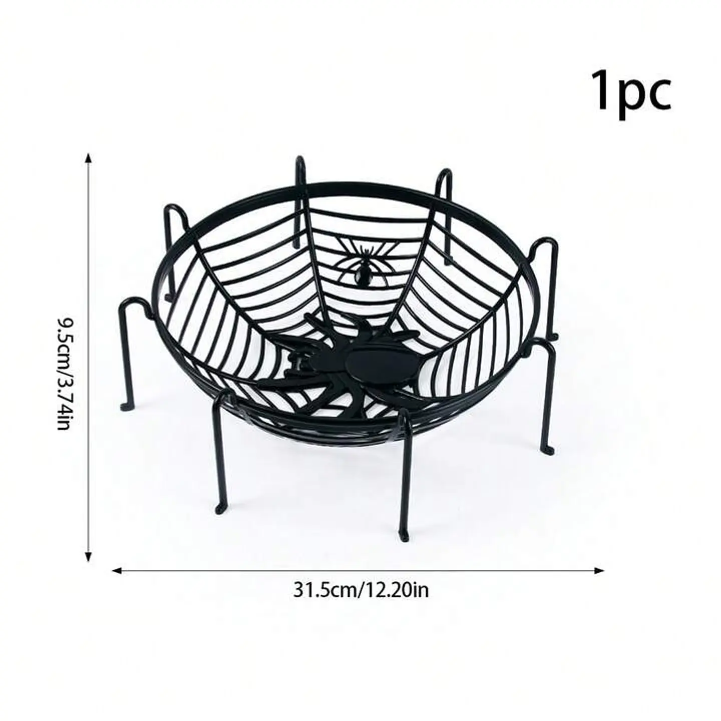 CANASTA DULCERA DE HALLOWEEN ARANA 28x28CM 5