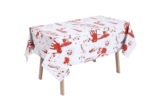 MANTEL DE PLÁSTICO REUTILIZABLE DE HALLOWEEN 137x183CM