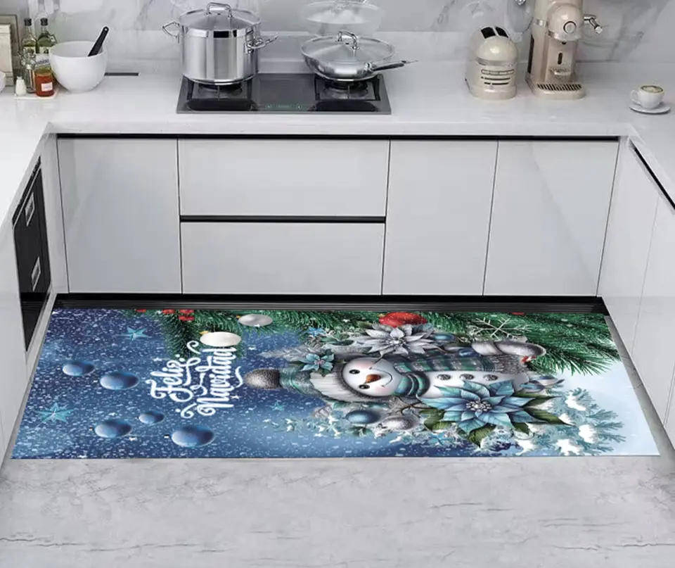 ALFOMBRA PASILLERA 40x120CM NAVIDAD CELESTE 2025 9