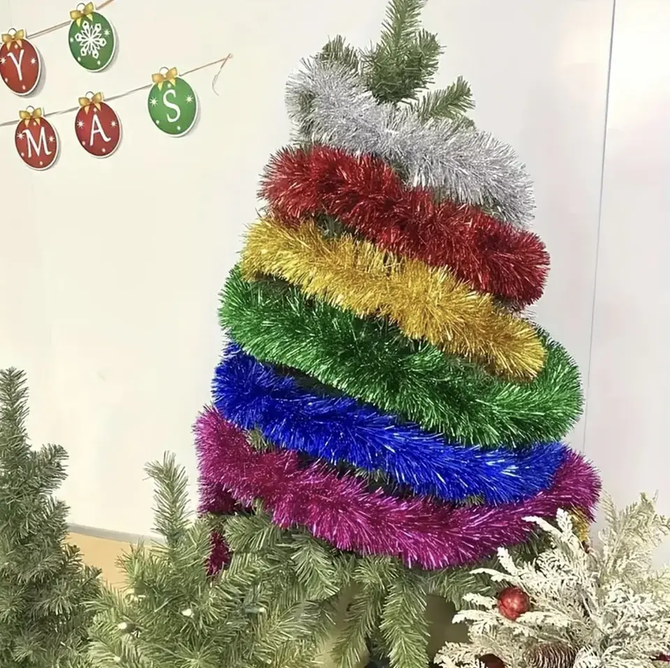 GUIRNALDAS DECORATIVAS DE 2 METROS METÁLICAS  7