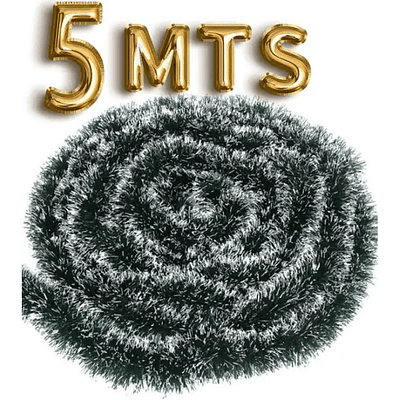 GUIRNALDA DECORATIVA 5 METROS 11CM VERDE 