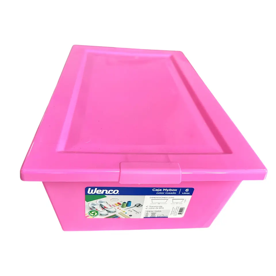 CAJA ORGANIZADORA FUCSIA 34x21x11CM 3
