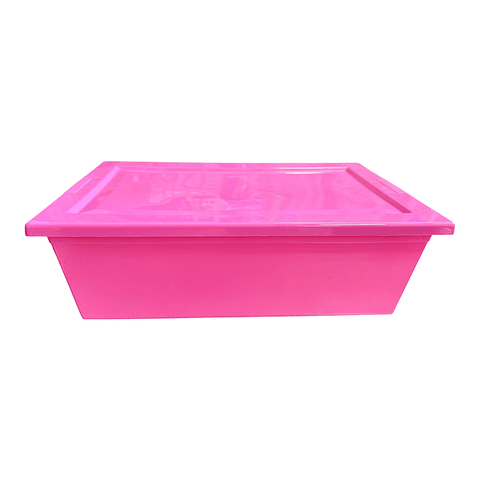 CAJA ORGANIZADORA FUCSIA 34x21x11CM
