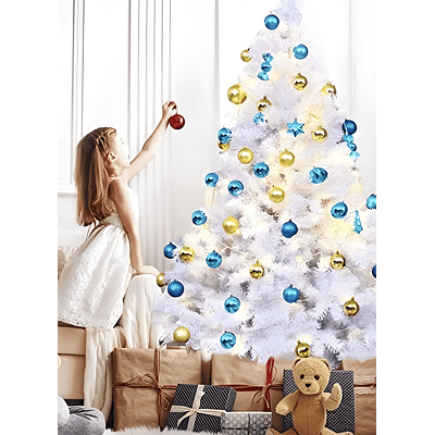 ÁRBOL DE NAVIDAD 180CM (380HILOS) BLANCO