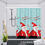 CORTINA IMPERMEABLE DE GÉNERO NAVIDAD 180x180CM