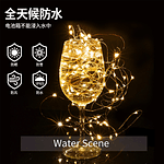 LUCES DE HADA MICRO LED DE 10 METROS CON PILA Y CONEXIÓN USB CÁLIDA