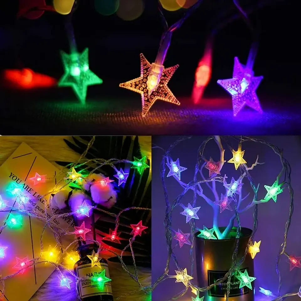 GUIRNALDA ESTRELLA 3 METROS A PILA MULTICOLOR 1