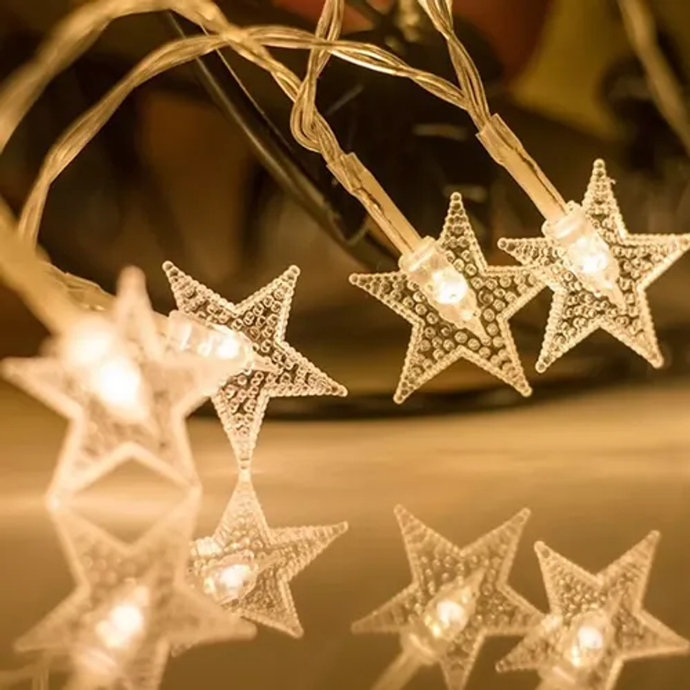 GUIRNALDA ESTRELLA 3 METROS A PILA CÁLIDA