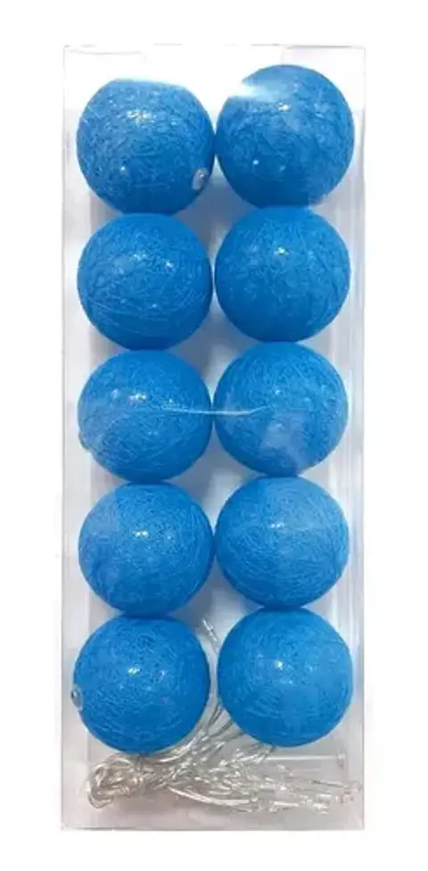 GUIRNALDA DECORATIVAS 10 PELOTAS A PILAS 