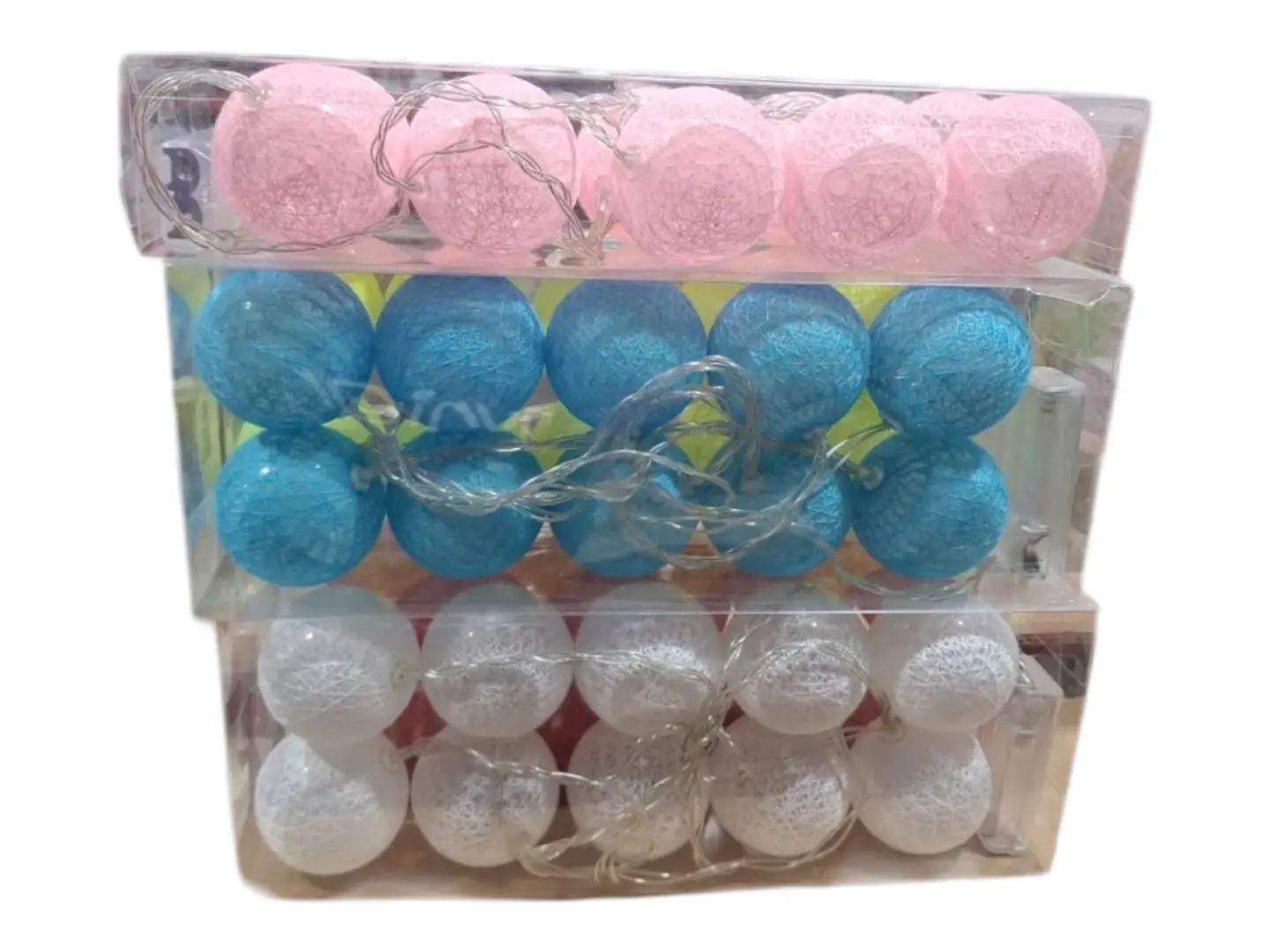 GUIRNALDA DECORATIVAS 10 PELOTAS A PILAS  3