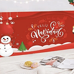 FUNDA RESPALDAR DE CAMA NAVIDAD 200x100CM