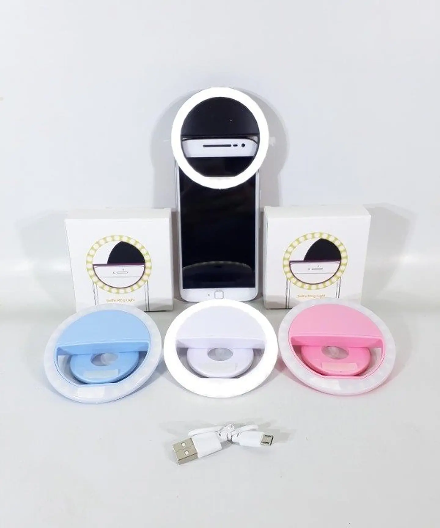 MINI ARO DE LUZ PARA TELÉFONO CARGA USB 5