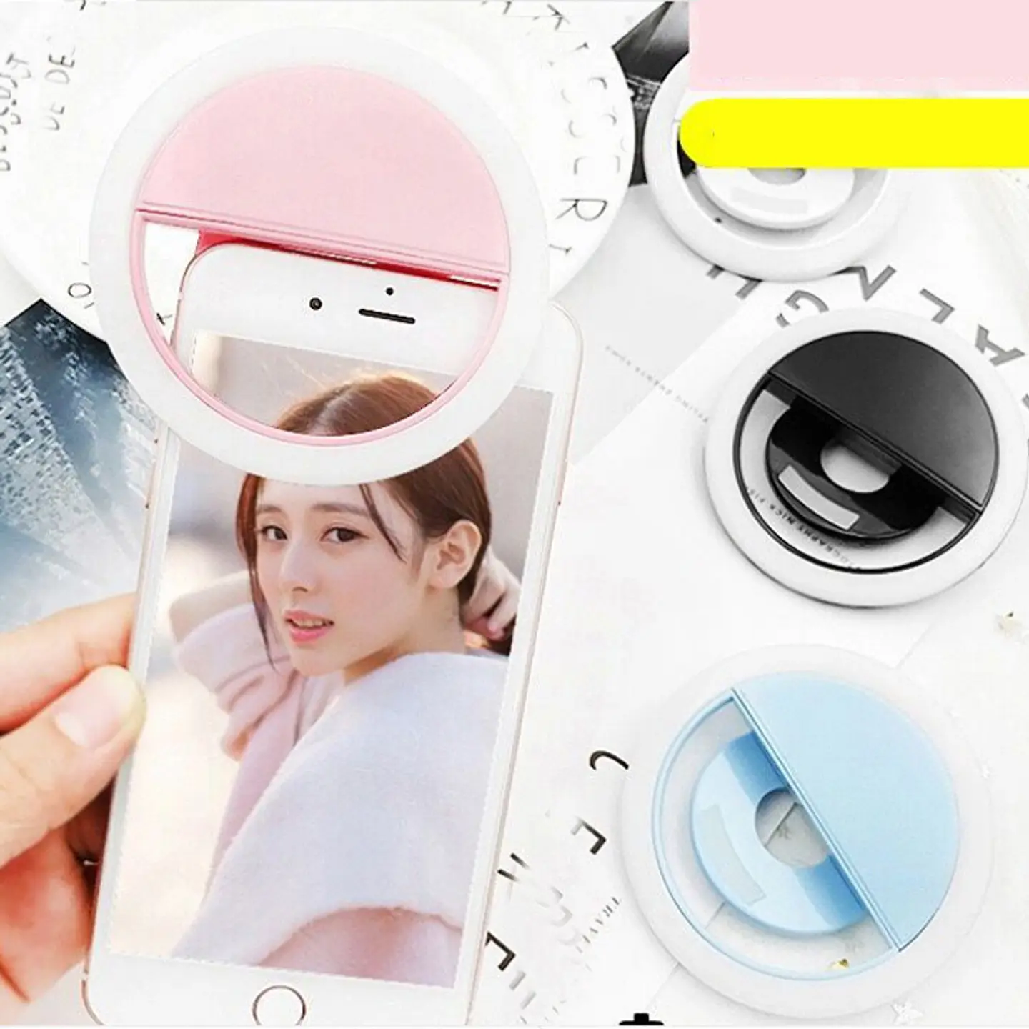 MINI ARO DE LUZ PARA TELÉFONO CARGA USB 9