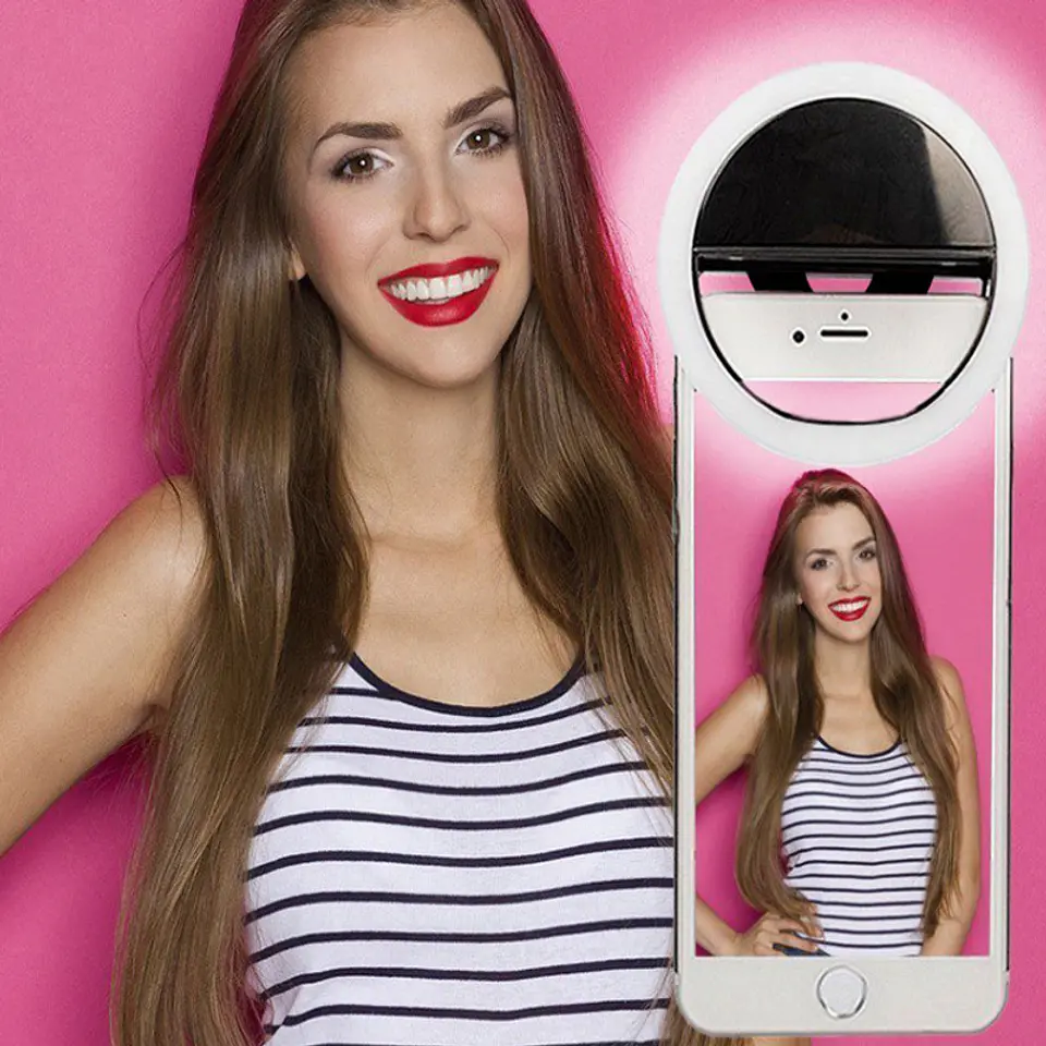 MINI ARO DE LUZ PARA TELÉFONO CARGA USB 11