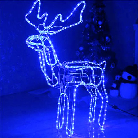 RENO CABEZA MÓVIL AZUL 120x100CM