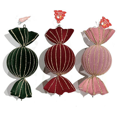 ADORNO CARAMELO PARA ÁRBOL DE NAVIDAD 23CM