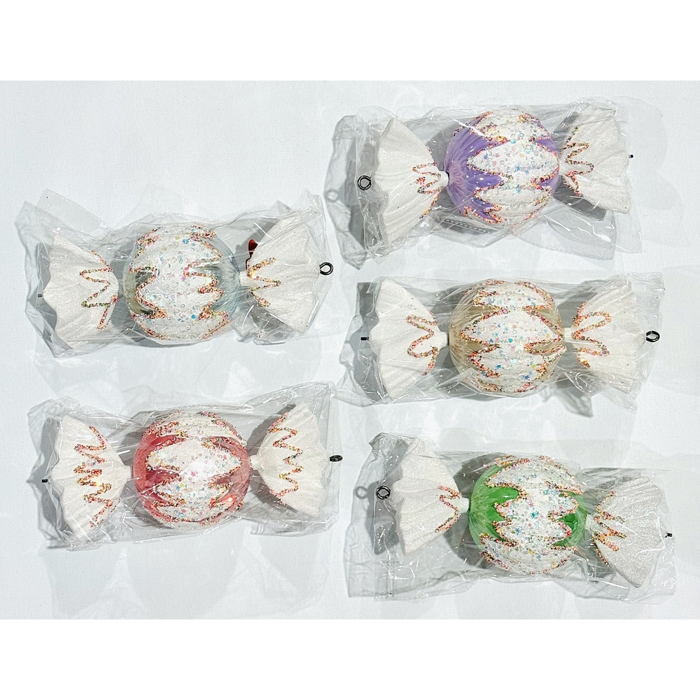 ADORNO CARAMELO CON CREMA PARA ÁRBOL DE NAVIDAD 23CM